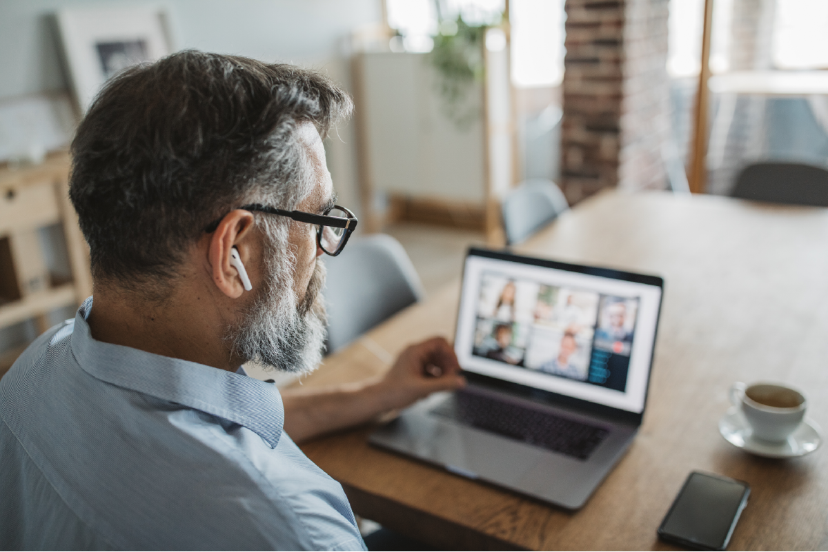 Man on computer