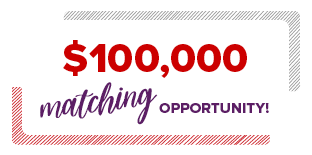 $100,000 matching opportunity