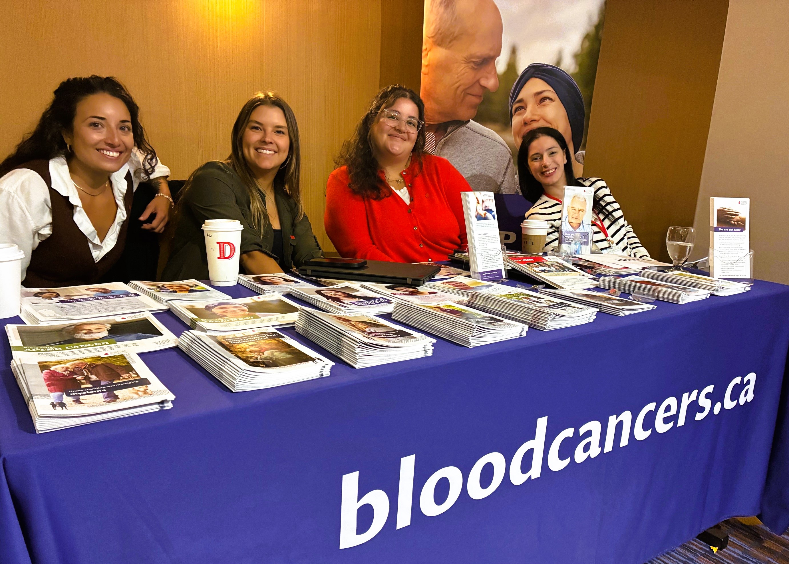 Dana Kissondath, Diana Bilyk, Isabella Garofolo, and Daniela Sinisi, Leukemia & Lymphoma Society of Canada (LLSC).