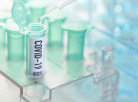Covid 19 test tubes