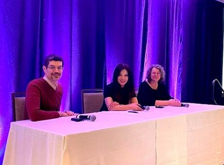 Left to right: Rami El-Sharkaway; Christina Sit; and Nadine Prevost.