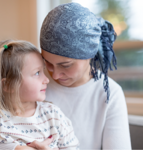 Mother with young daughter