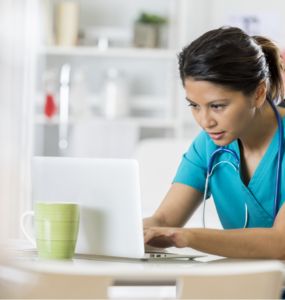 Doctor with laptop