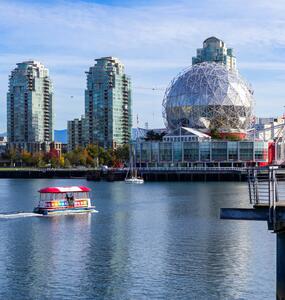 photo of Vancouver skyline including Science Centre