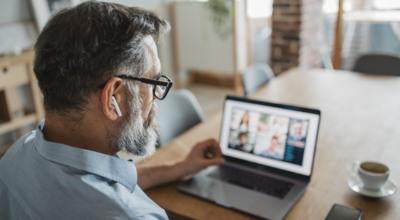 Man on computer